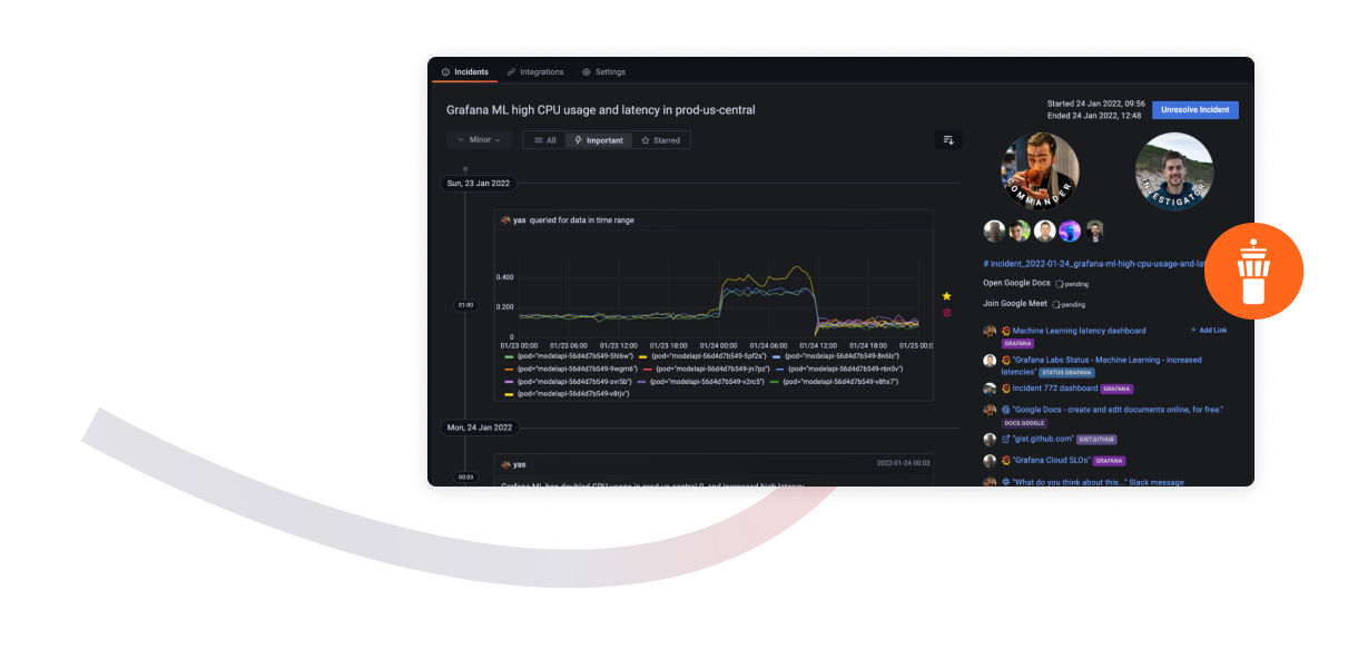 Grafana Stack - incident response management